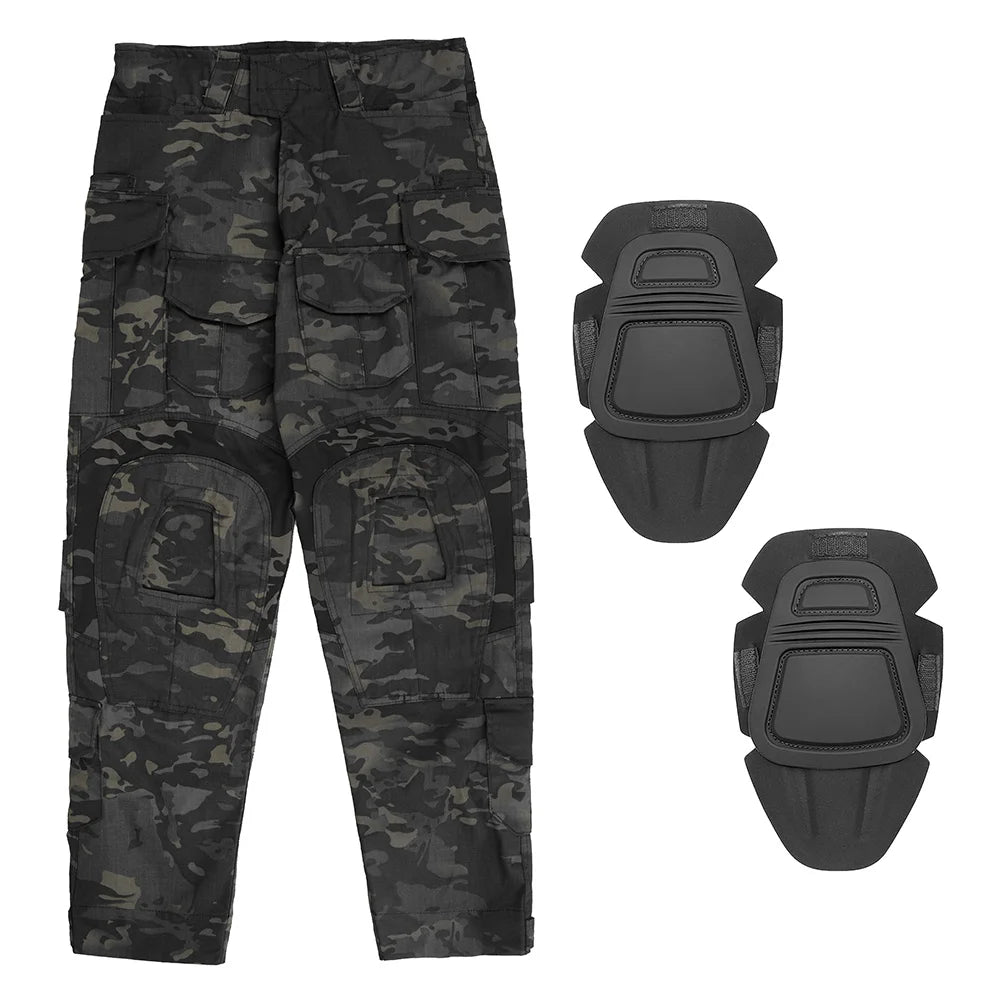 Tactical Combat Pants With Knee Pads For Hunting Outdoor Hiking Men Uniform Trousers Clothes