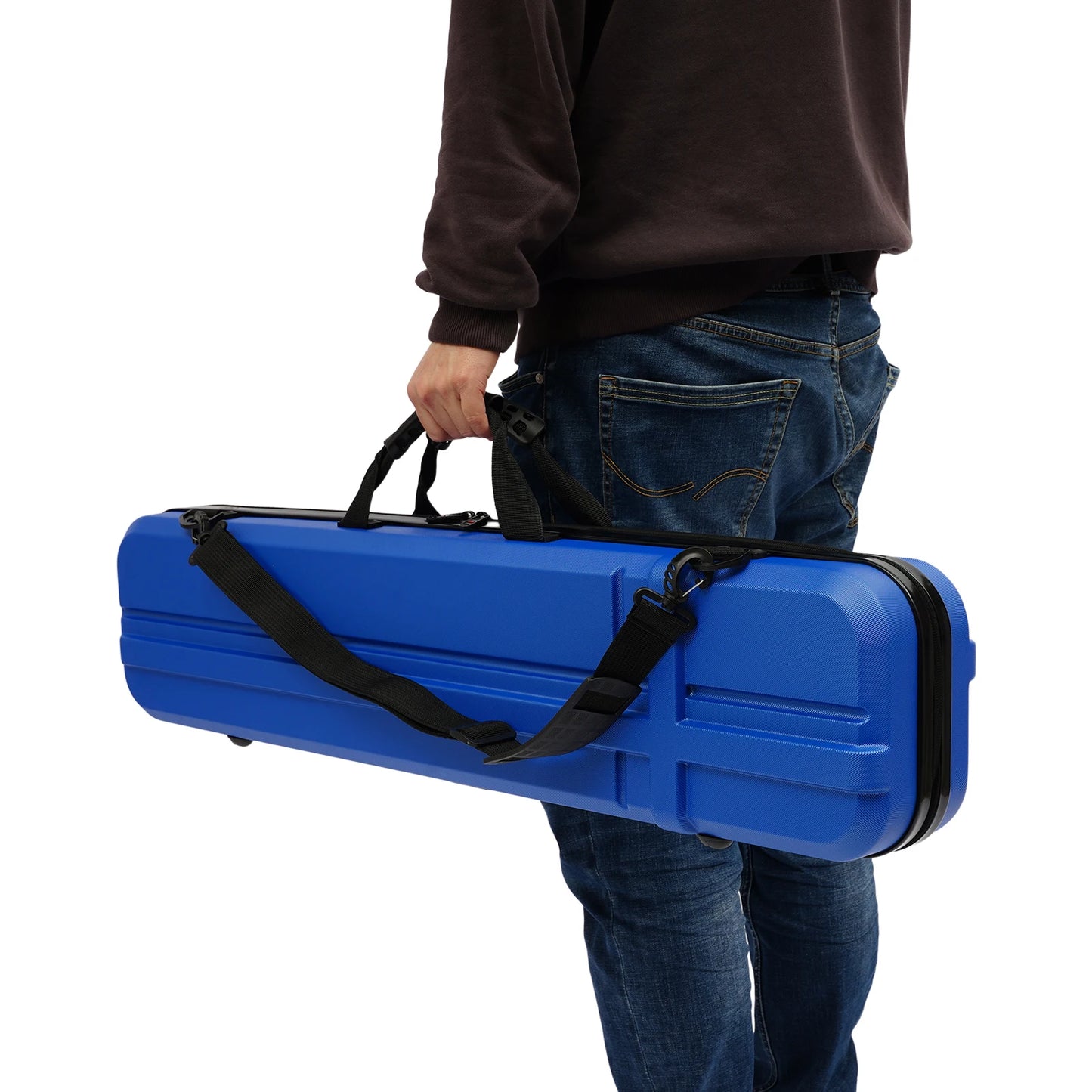 Recurve Bow Case with Handle, Hard Shell Travel Case for Recurve Long Bow, Sponge Padding Multi-Compartment Storage
