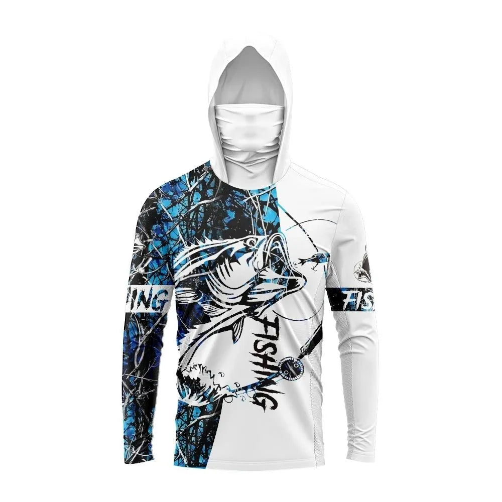 Fishing Hoodie Men Long Sleeve Quick Dry Breathable Clothing Uv Protection Outdoor Fishing T-shirt fishing clothes