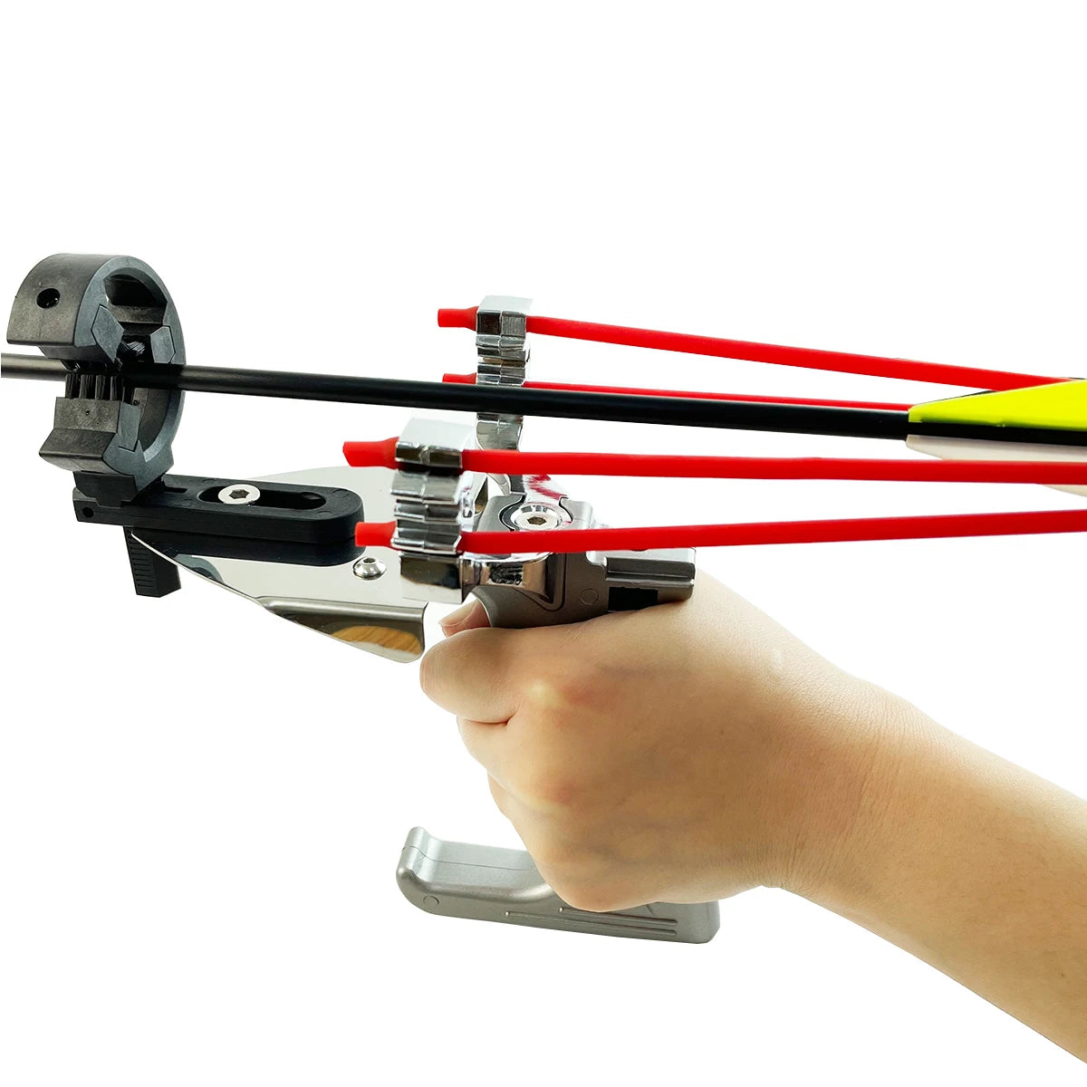 Archery Slingshot, Multi-functional Hunting Slingshot, Powerful Metal catapult, Outdoor Jungle Hunting Launcher