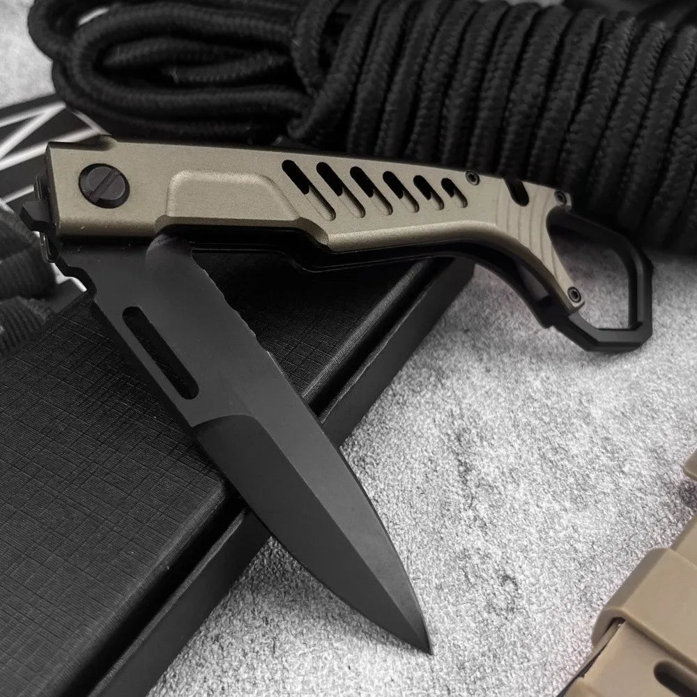 Best-Selling MH Survival Folding Knife: N690 Blade, T6 Aluminum Alloy Handle—Everyday Carry, Adventure, Outdoor, Jungle Cutting Knife; Camping, Hiking, and Rescue Tool—Perfect Gift