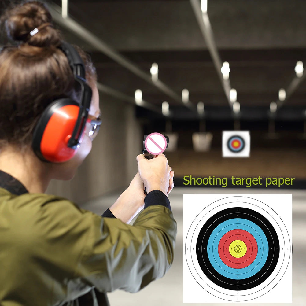 10pcs/Pack 40x40cm Archery Targets Paper Practice Bow and Arrow Targets Training Bow Arrow Darts Papers Hunting Shoot Accessorie
