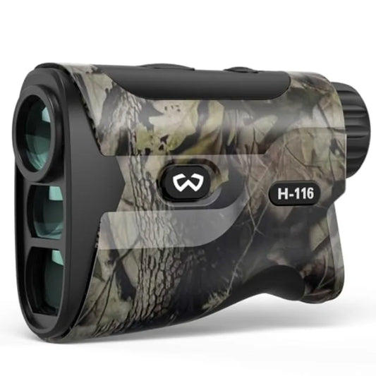 Hunting Rangefinder with Bow Hunting Mode for Distance Angle Speed Scan 6X Magnification 1500 Yard Range Multifunctional Red Ta