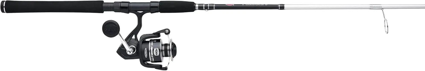 Spinning Fishing Reel Combo, 7ft Graphite Rod, 6.2:1 Gear Ratio, Saltwater Ready