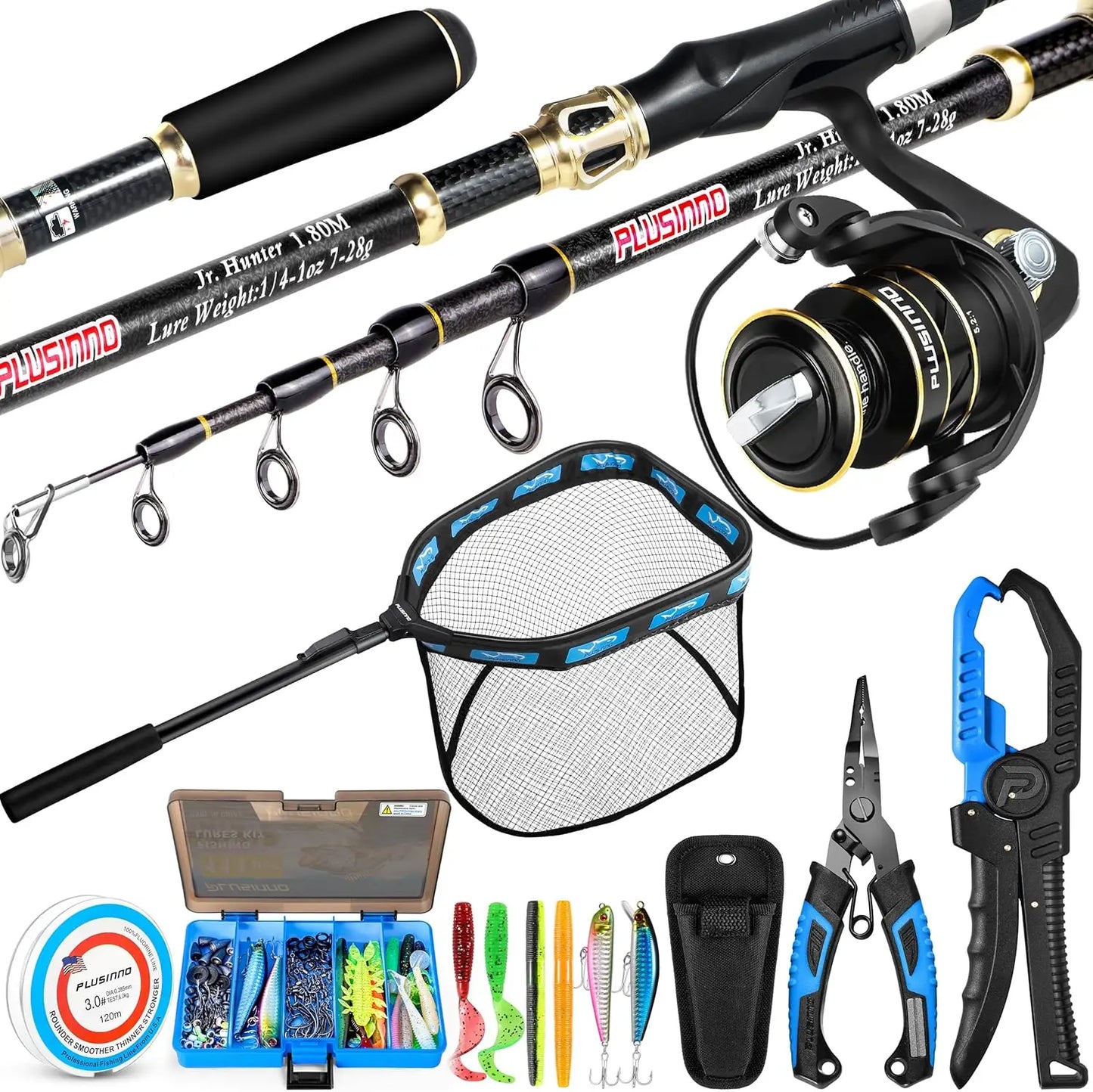 Fishing Gear,Full Fishing kit Include Fishing Rod and Combo
