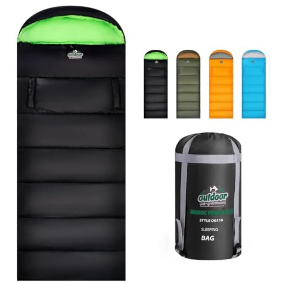 4 Season Adults and Sleeping Bag - Warm, Waterproof and Lightweight - Great for Camping, Backpacking and Hiking