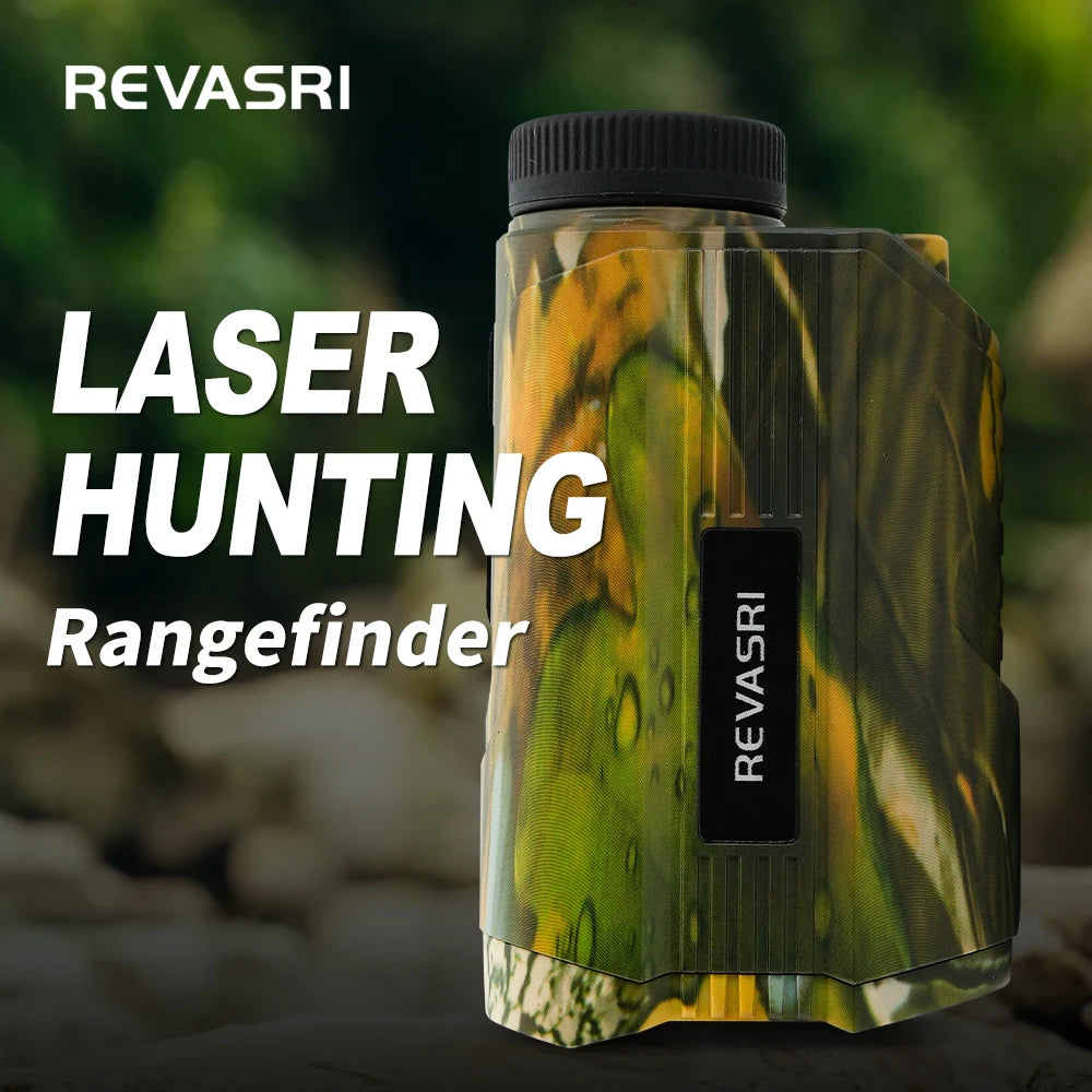 REVASRI Hunting Rangefinder 2000M/3000M, 6x Magnification, Type-C Charging, Distance/Speed Range Finder for Hunting Shooting