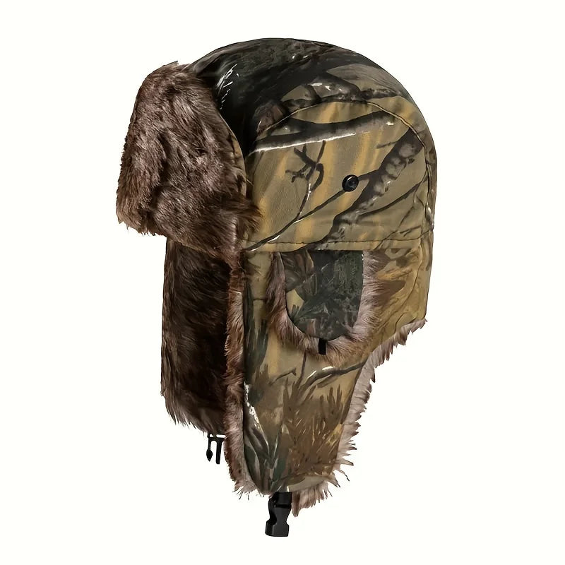 Winter Camouflage Hunter Hat Ear Protection Warm Outdoor Mountaineering Hunting Hiking Ear Protection Warm Hat