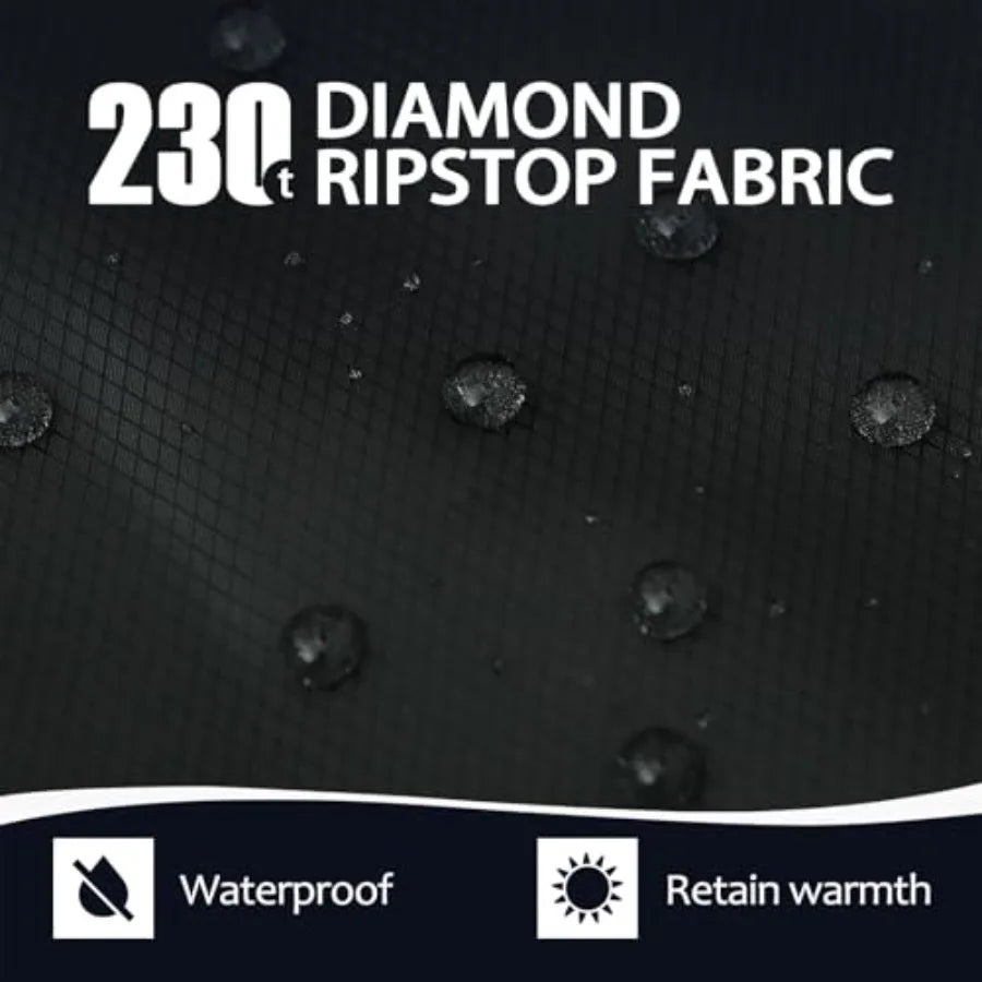 Cotton Flannel Sleeping Bag for Adults, 4 Season Extra Wide BigandTall XXL Portable Sleeping Bags for Warm Cold Weather Winter,