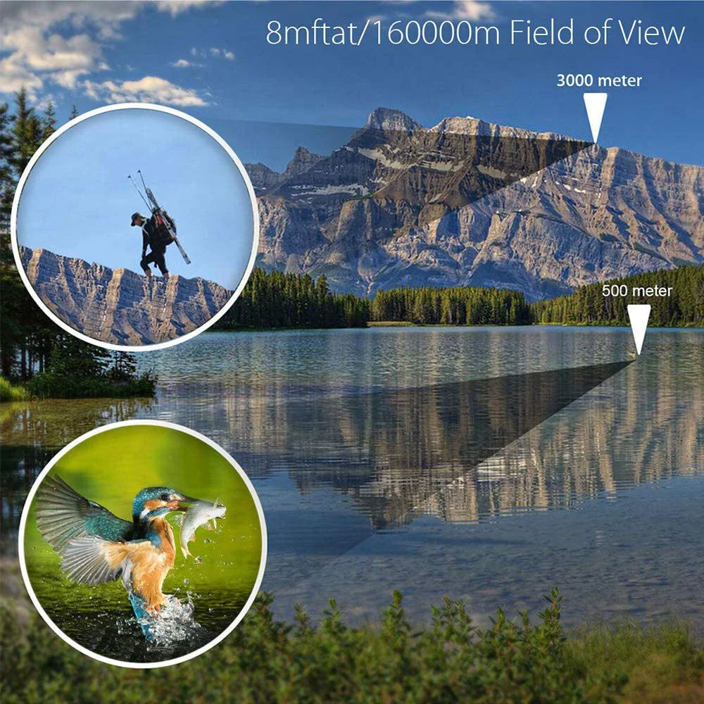 60X60 Binocular Portable Telescope for Hunting Camping Hiking Bird Observation Easy To Use Long Range Powerful Binoculars