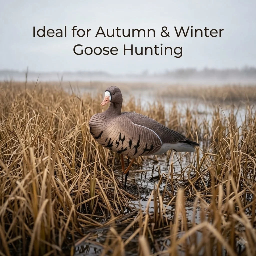 Goose decoy,foldable eva hunting bait,3d lifelike waterproof decoy,wetland lake garden ornament