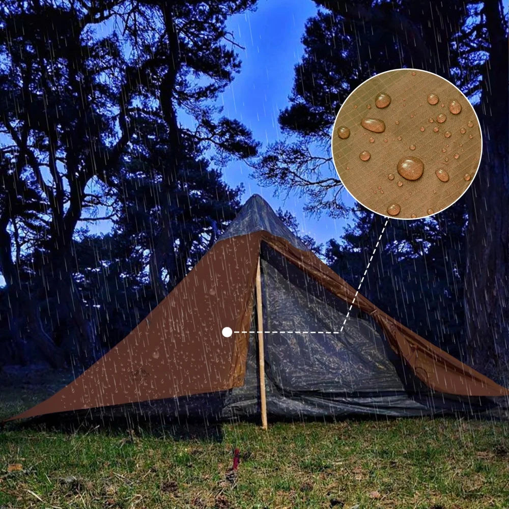 Night Cat Ultralight Tent 2 Persons for Professional Backpacker Hiker 3 LBS Only Lanshan Backpacking Bivvy Ground Tent Heavy Rain Waterproof Trekking Pole Not Included