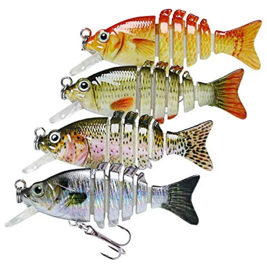 Swimmax Easy Catch Fishing Lures with BKK Hooks, Wiggling, Vibrating, Rattling and Gurgling for More Bites, Heavy-Duty Dyneema