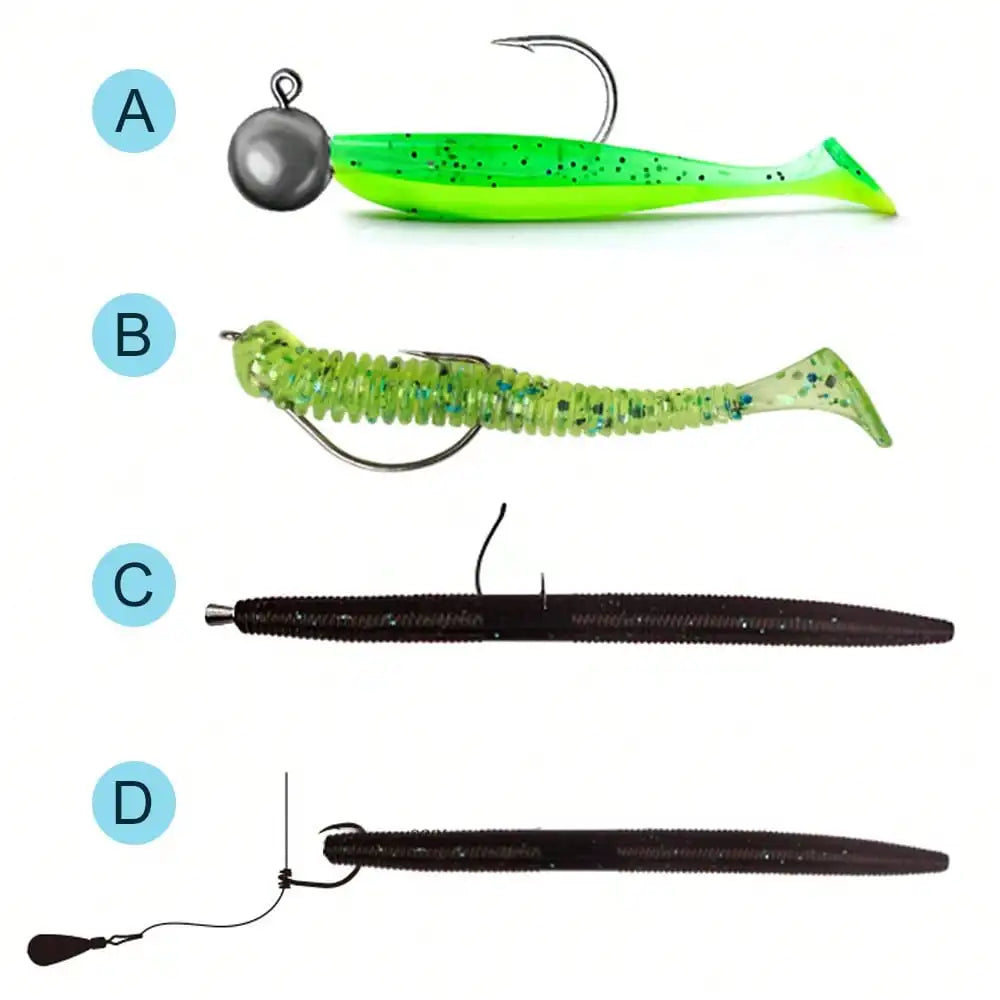 Multifunctional Artificial Fishing Lure Tackle Kit Durable Simulation Bait Set With Sharp Treble Hooks Universal For Freshwater Saltwater Lake Sea Bass Trout Angling Beginner Professional Fishing Gear Supplies