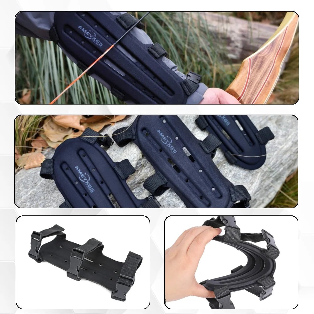 Archery Arm Guard S and L Size EVA Foam Adjustable Strap for Recurve Bow Hunting Target Shooting Protection Gear