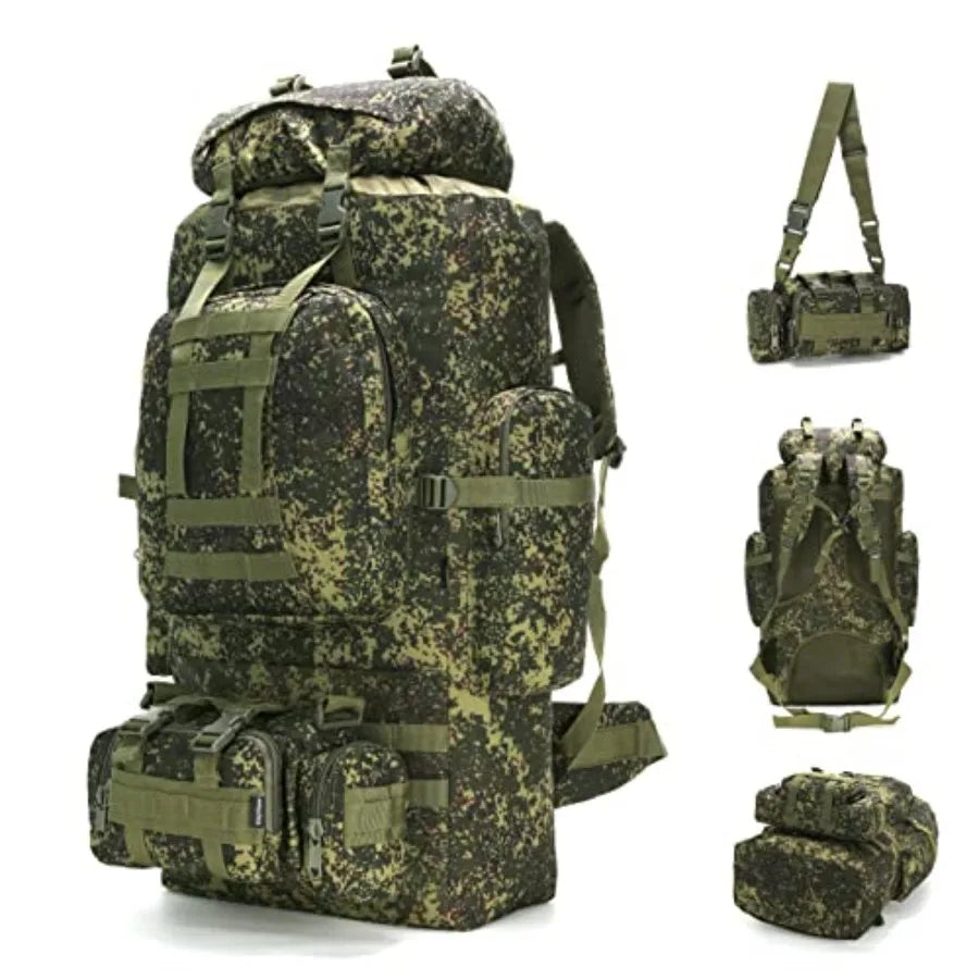 100L Camping Hiking Backpack Molle Rucksack Military Camping Backpacking Daypack