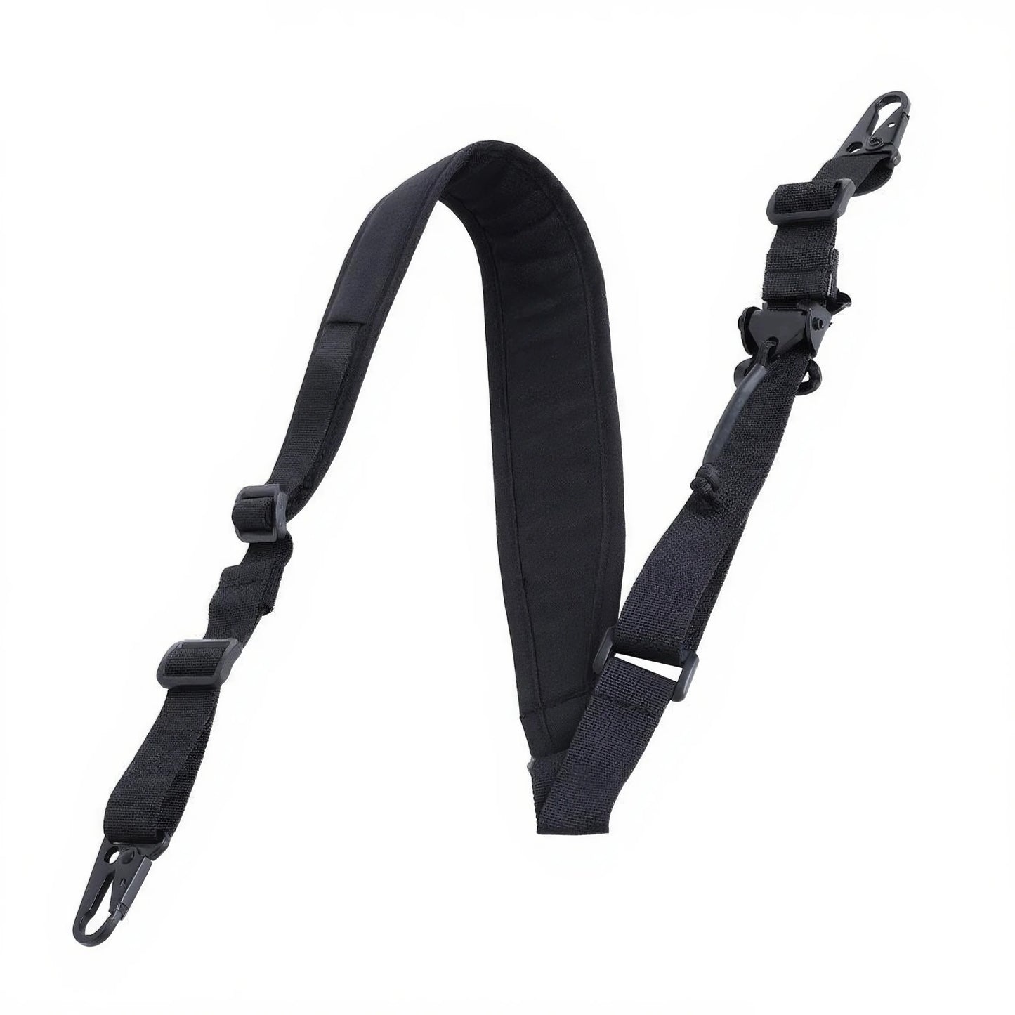 Tactical 2 Point Rifle Sling Strap 2.25" Padded Adjustable Shoulder Strap Shooting Hunting Accessories w/ QD mount for Picatinny