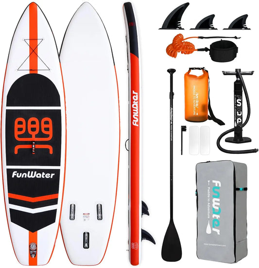 Ultra-Light Inflatable Paddle Board for Adults & Youth, 11'x33"x6", 400lbs Capacity with Accessories