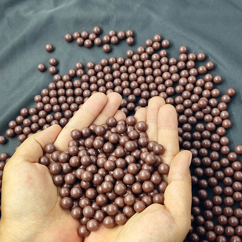 200Pcs 9mm Clay Pellets + 5Pcs Target Paper ,Outdoor Slingshot Hunting Solid Clay Balls, Slingshot Shooting Practice Mud Balls.