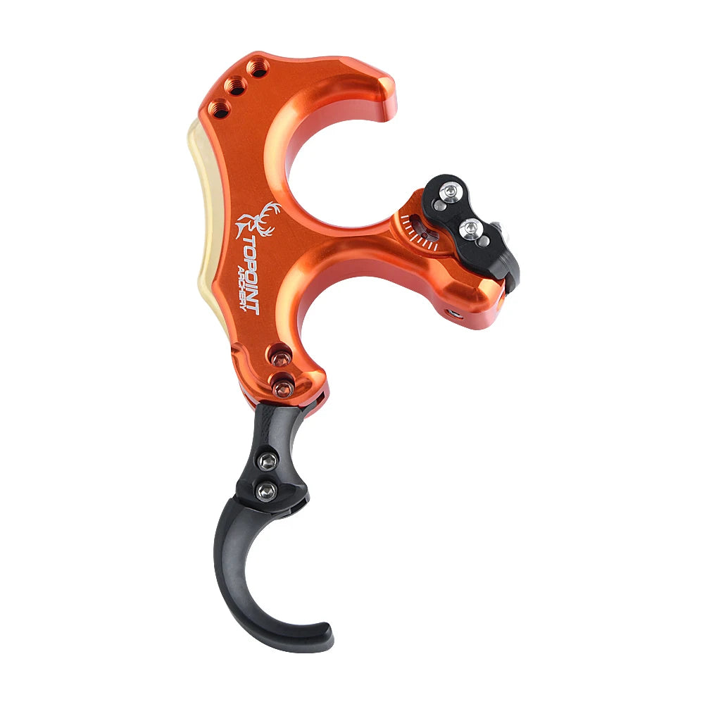 TP460 Compound Bow Release 3/4 Finger Thumb Trigger Back Tension Caliper for Left Right Hand Archery Hunting Target Use