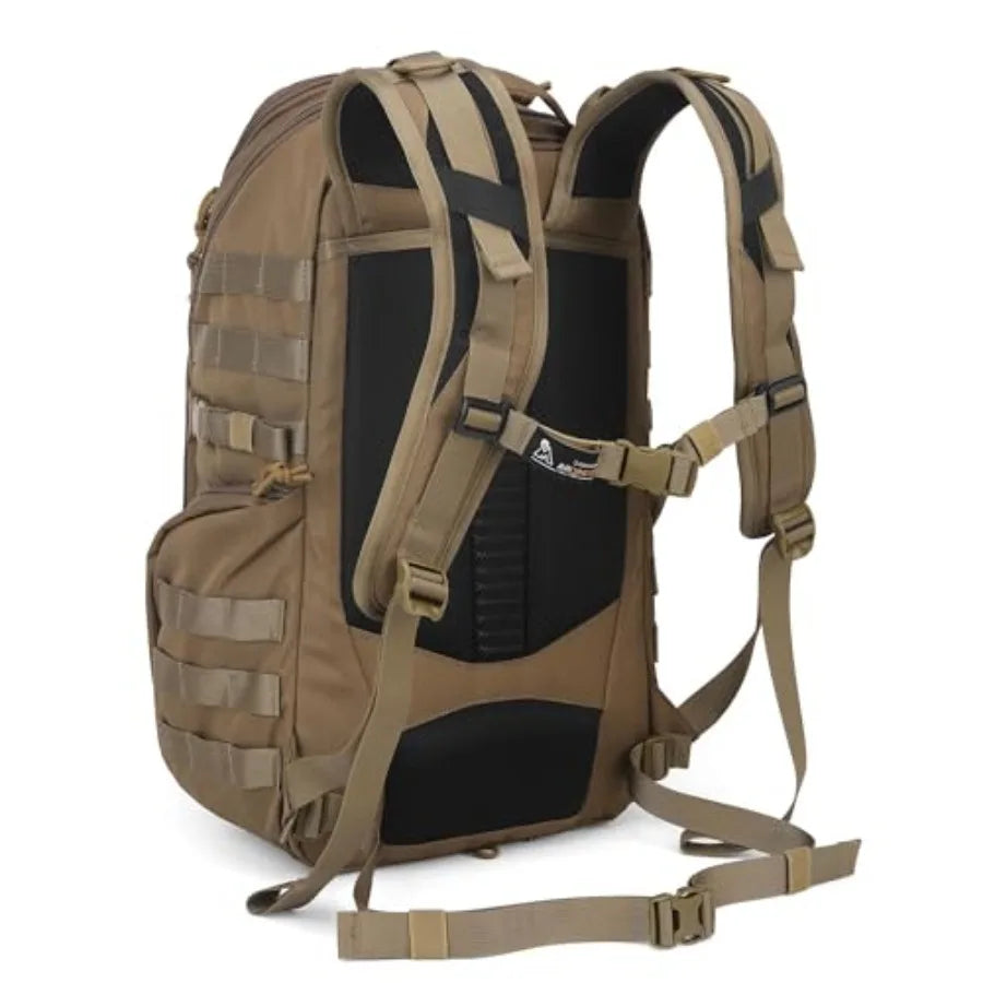 30L Molle Military Backpack, Tactical Backpack for Men, Cordura Backpack for Hiking, Camping, Trekking