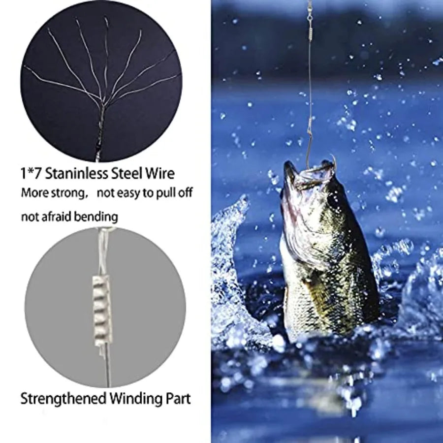 Saltwater Steel Circle Hook Rigs for Catfish Bass Fishing, Stainless Steel, Silver, Corrosion-Resistant Sharp Offset Octopus Ho