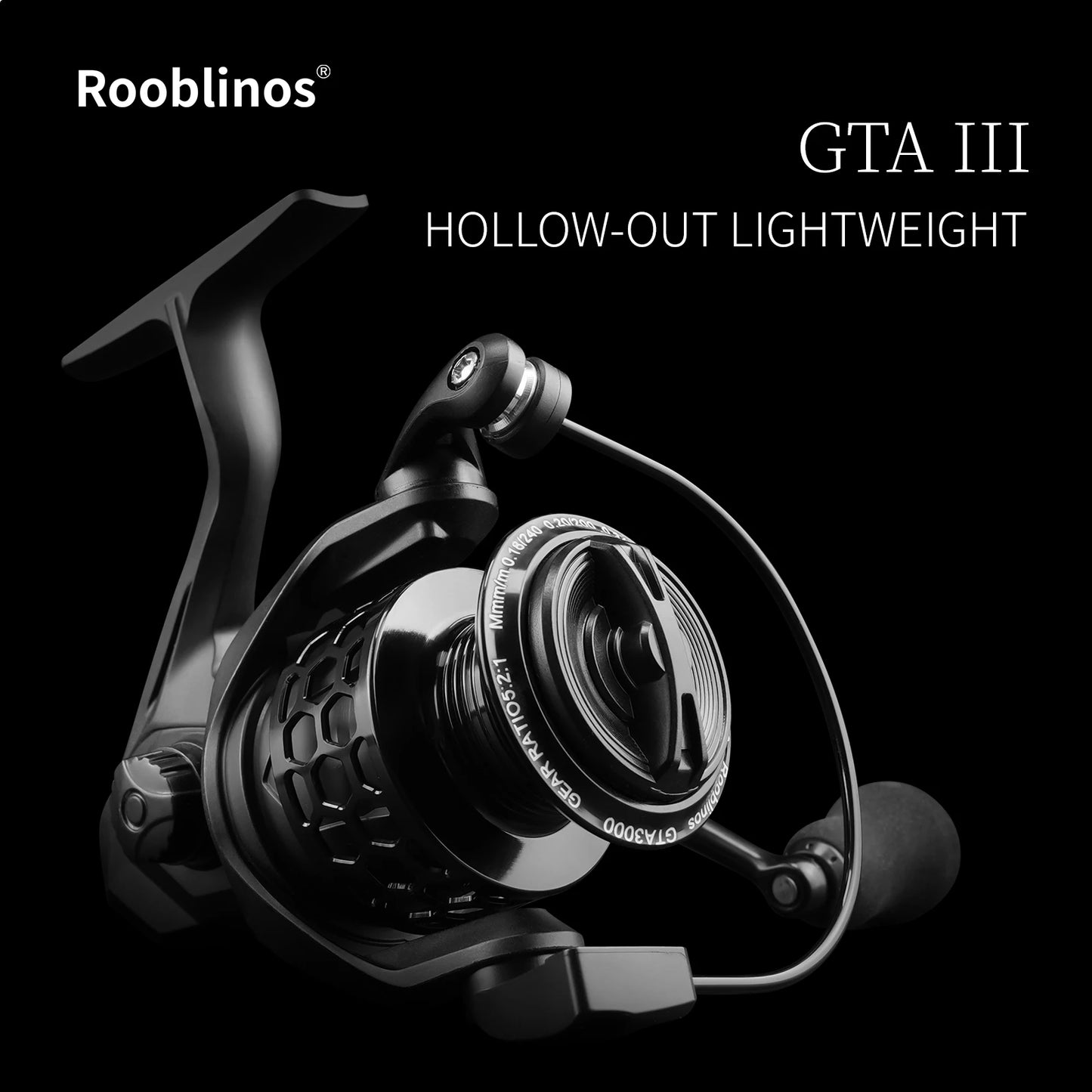 ROOBLINOS GTA3 Spinning Reel 1000-7000 Series Metal Universal Reel for Freshwater Sea Fishing Reel