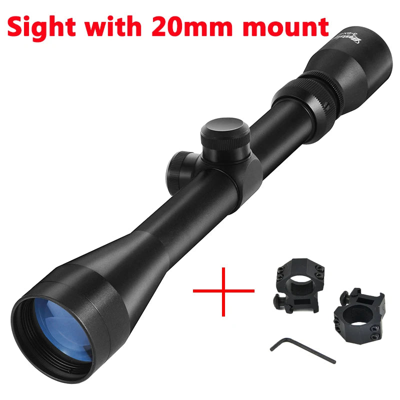 3-9x40 Optics Scope Tactical Hunting Sight with Rangefinding Reticle Hunting Scopes