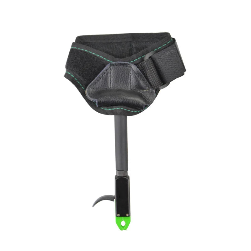 Wrist Release Archery Aid 80lb Withstand Aluminum Cloth Strap Trigger for Compound Bow Hunting Outdoor Sports