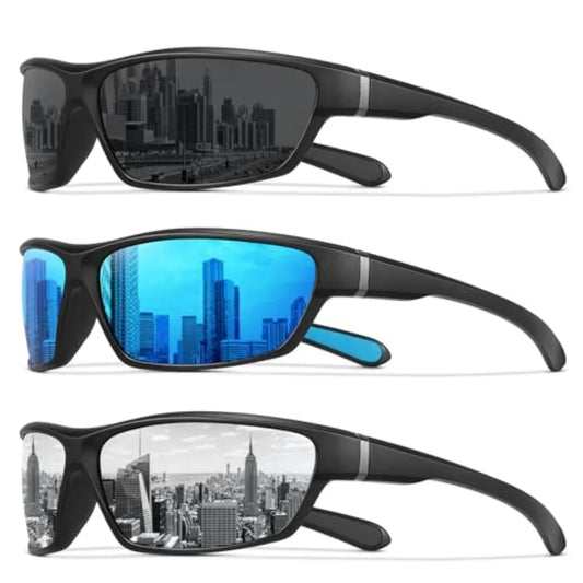 MEETSUN Polarized Sports Sunglasses for Men Women Wrap Around Driving Cycling Golf Fishing Sun Glasses UV400 Protection