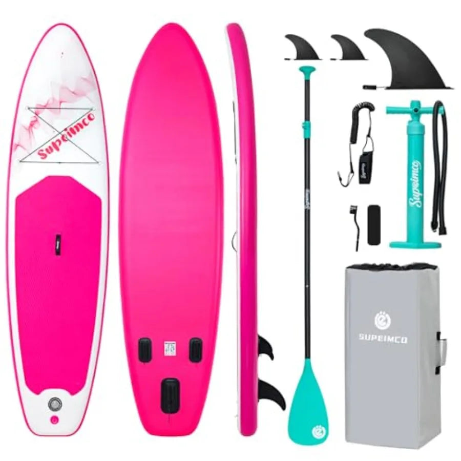 Inflatable Stand Up Paddle Board for adults and youth of all skill levels, made with upgraded glue-free hot melt technology, 10