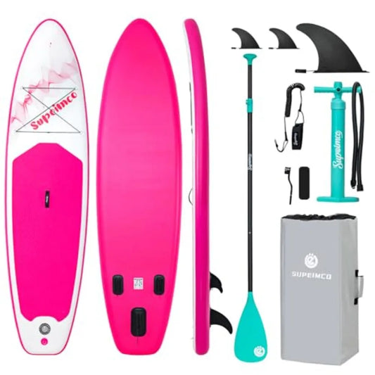 Inflatable Stand Up Paddle Board for adults and youth of all skill levels, made with upgraded glue-free hot melt technology, 10