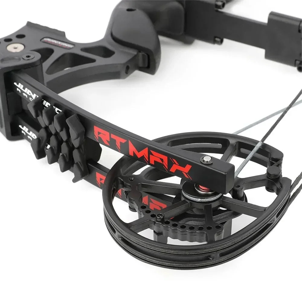 Compound Bow Dual-Use Shooting Set 40-70Lbs Adjustable Draw Weight 80% Let-off 20 Inch Axle to Axle Alloy Frame Supports Steel Ball & Arrow Shots for Adult Outdoor Target Practice Small Game Hunting Sports Gear