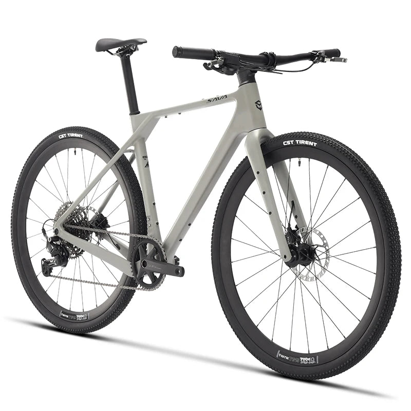 SAVA SF6 R21 Carbon Gravel Bike Flat Handlebar Road Bicycle SHIMANO U6000 11 Speed / SHIMANO U6020 10 SpeedHydraulic Disc Brake Carbon Frame Bike