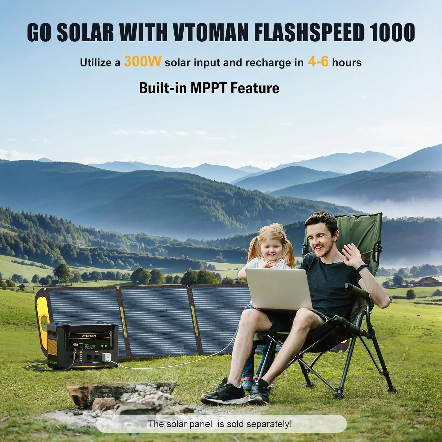 FlashSpeed 1000 Portable Power Station, 828Wh LiFePO4,1000W Output | Expandable To 2376Wh, 1H Fast Charge (0-80%)