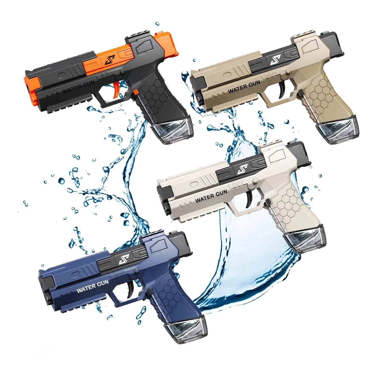 Electric Water Gun, Automatic Squirt Guns with Long Range with Large Capacity,  Water Blasters for Outdoor Summer