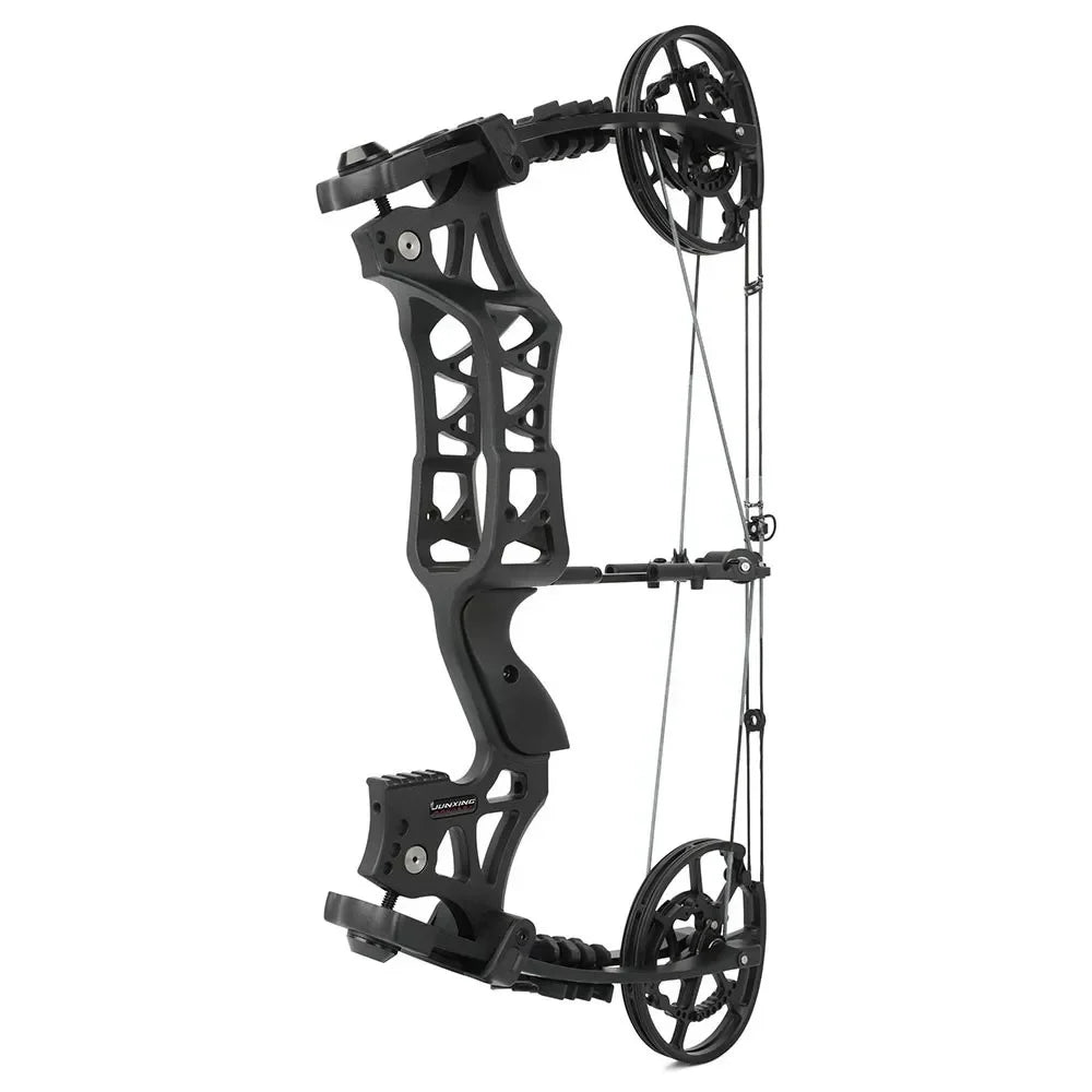 Compound Bow Dual-Use Shooting Set 40-70Lbs Adjustable Draw Weight 80% Let-off 20 Inch Axle to Axle Alloy Frame Supports Steel Ball & Arrow Shots for Adult Outdoor Target Practice Small Game Hunting Sports Gear