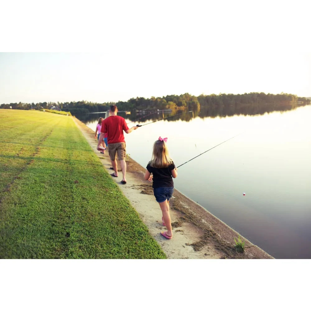 2 Piece 6 Feet 6 Inches Medium Power Spinning Fishing Rod Casting Rod Freshwater Saltwater Fishing Gear Portable Travel Fishing Pole