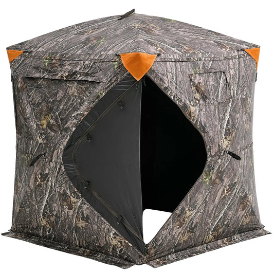 Hunting Blind,1-2 Person Pop Up Deer Blind for Hunting with Carrying Bag,Portable Resilient Hunting Tent,3Windows forDeerhunting