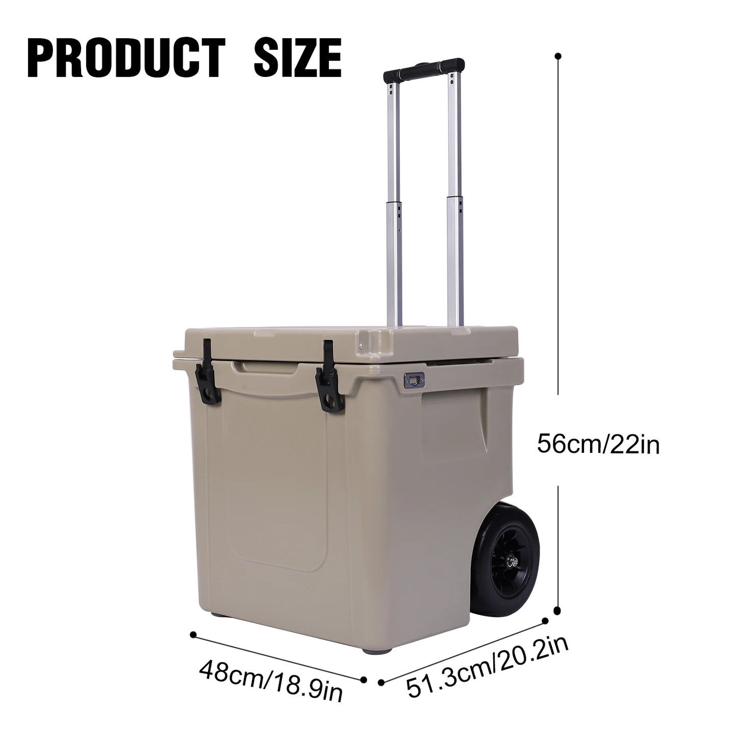 5L Insulated Ice Chest with Portable Handles/Leak-Proof Tight Latches Insulated Portable Ice Chest Box for Beach Camping Fishing