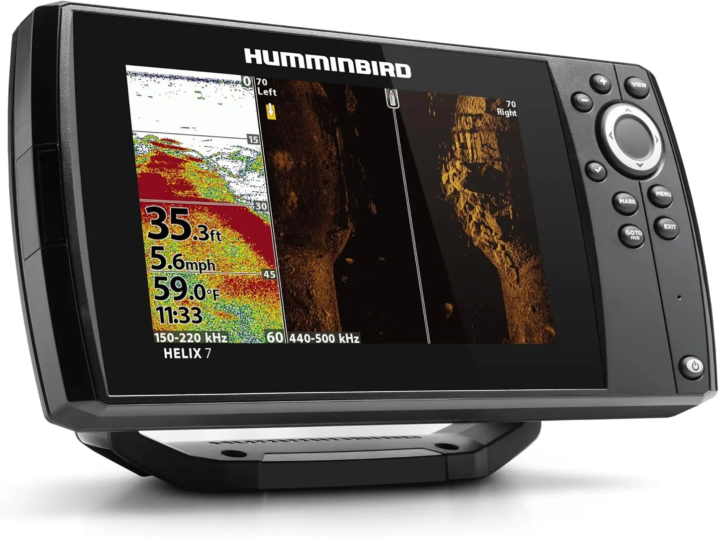 Original Humminbird Helix High Precision Fish Finder Waterproof Depth Sonar for Boat Fishing Outdoor Angling Portable Fishing Depth Finder Durable Marine Fish Detector