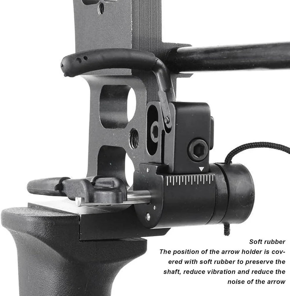 Compound Bow Arrow Rest  Adjustable Aluminium Alloy for Target Practice Durable Right-Hand Archery Shooting Accessories