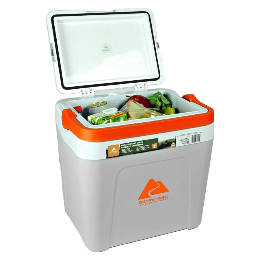 Parklander Ice Chest 25L 26 qt Cooler for Outdoor Camping, Picnic, Beach Holds 32 Cans, Blue, Heavy-Duty Insulation Leak-Proof