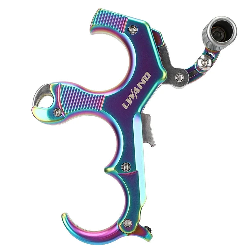 Compound Bow Release 3/4 Finger Thumb Trigger Caliper Aluminum Copper for Hunting Shooting Archery Accessories Use