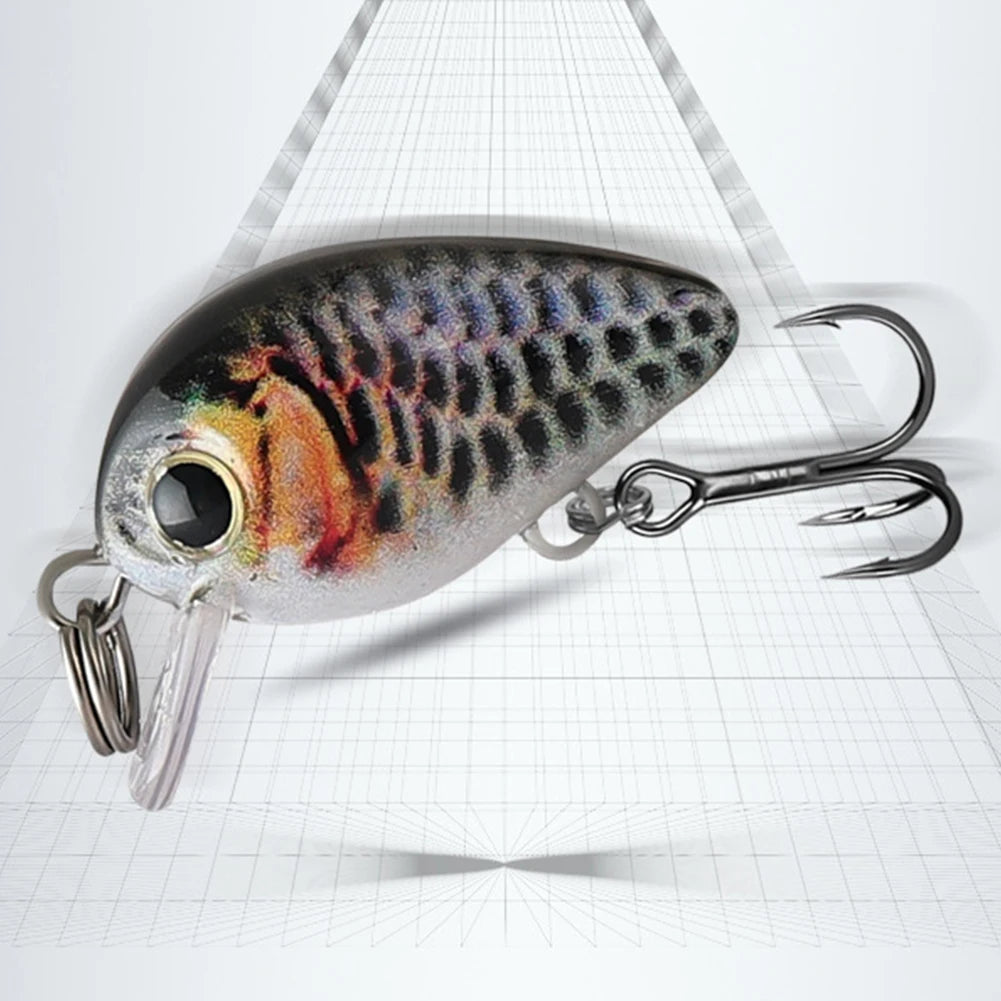 5pcs Mini Crankbait Fishing Lure 30mm 2g Floating Wobbler Artificial Hard Bait Fishing Bait for Freshwater & Saltwater Angling