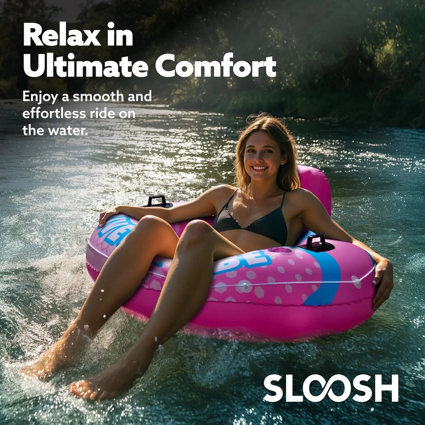 Heavy Duty Inflatable River Tubes for Adults - Durable Pool Floats, Perfect Floating Fun