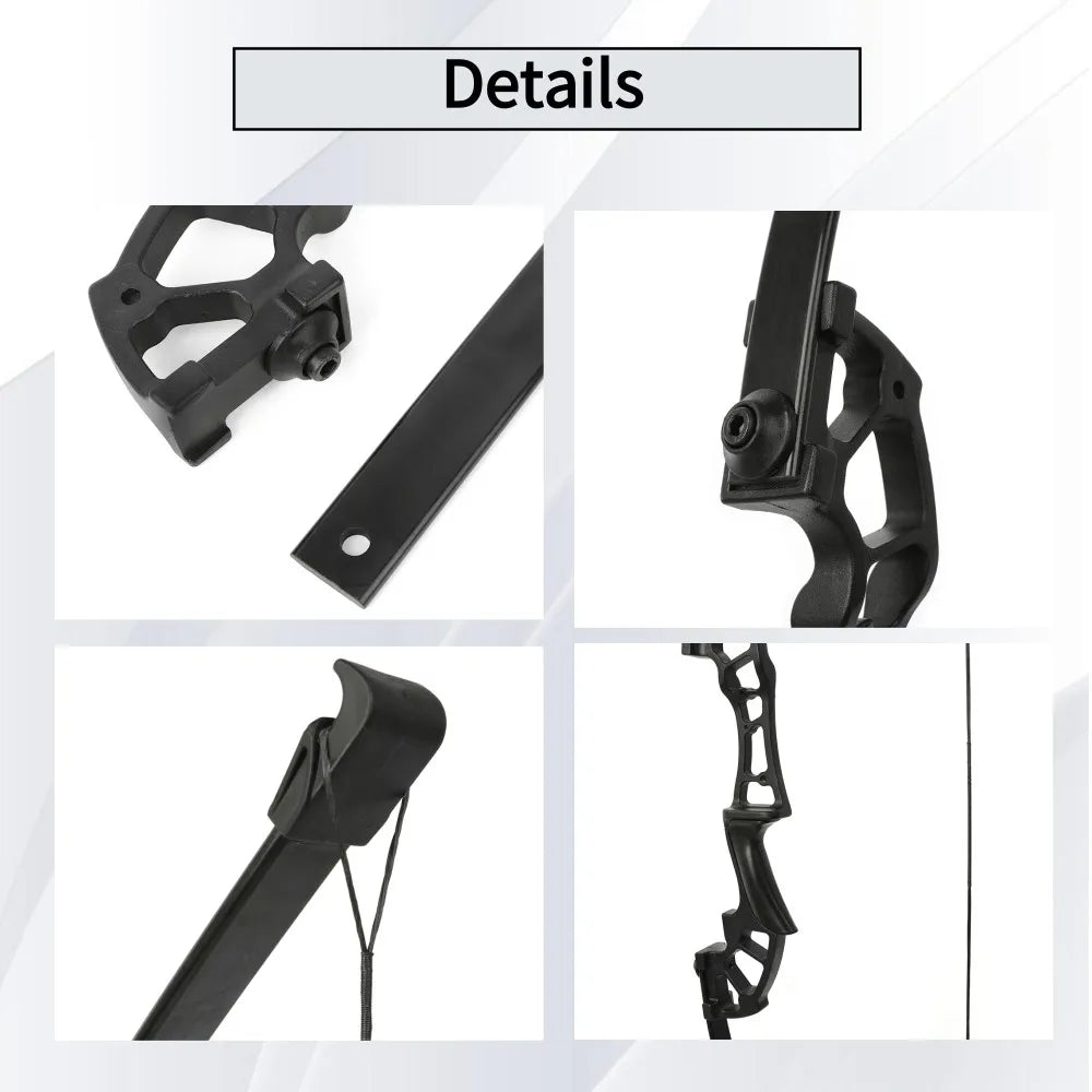 Archery Takedown Recurve Straight Bow 30-50lbs Portable Hand Bow Outdoor Fishing Hunting Target Shooting Training Archery Equipment