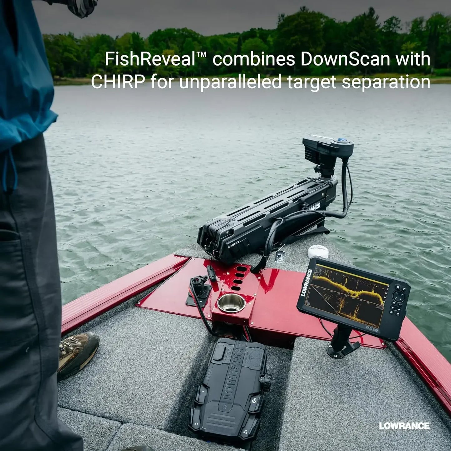 Lowrance Eagle Eye 9 Fishfinder with Live Sonar Chirp Sonar DownScan Fish Reveal Technology