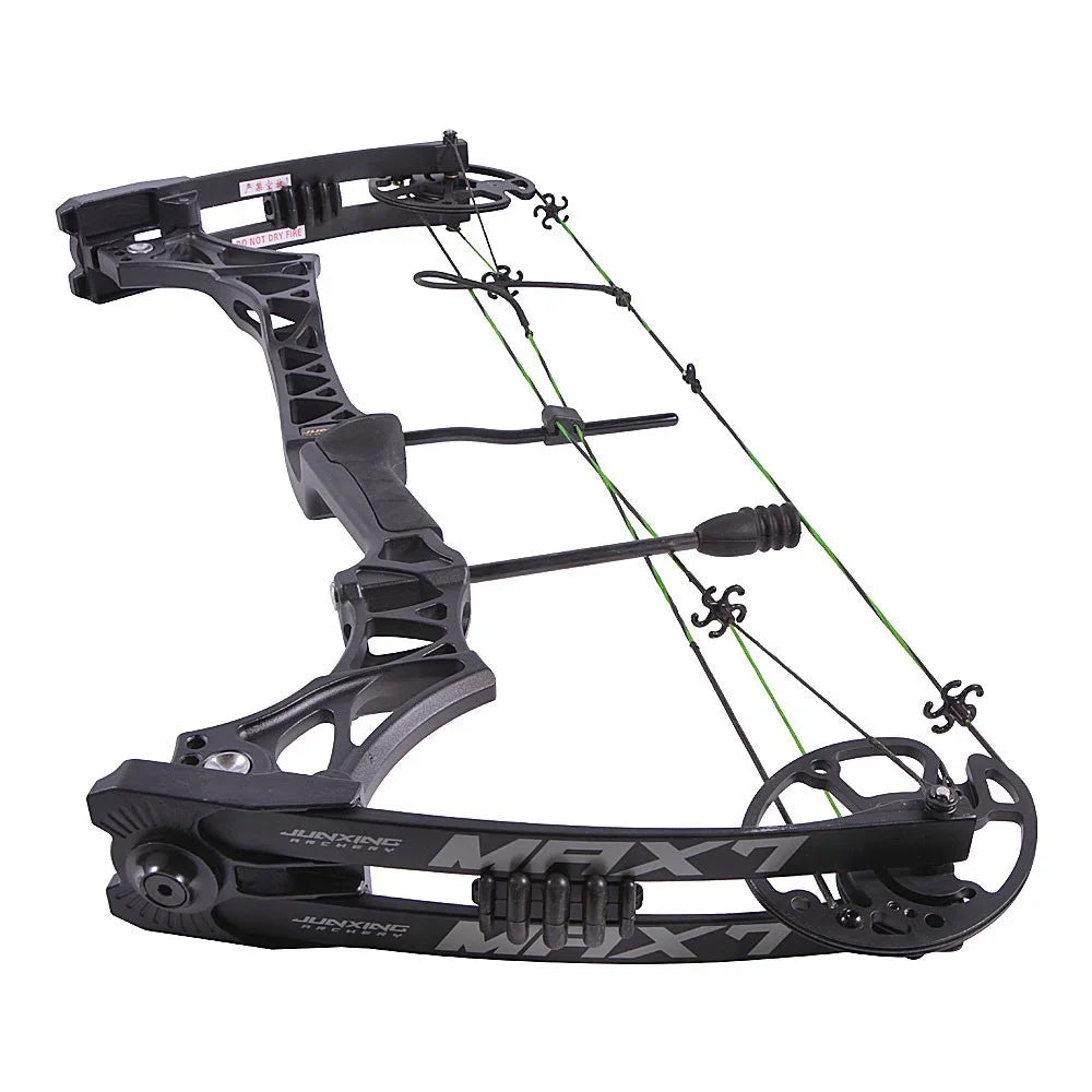 Adjustable Compound Bow 30-70lbs M129 320fps 80% Let-off Magnesium Alloy Riser for Adults Beginners Hunting Target Practice
