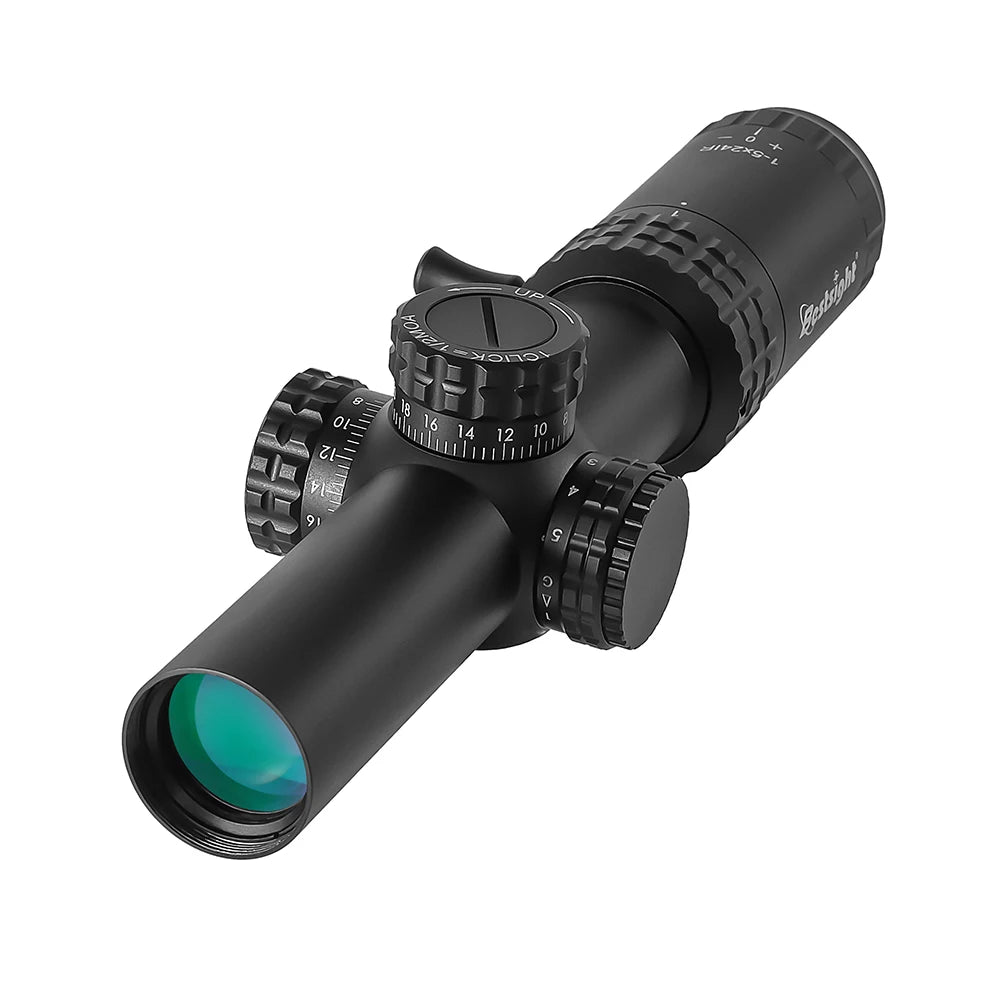 1-5x24 LPVO Tactical Scope SFP Rifle Scope Illuminated Reticle Optics Hunting Scope with 11/20mm Picatinny Rail